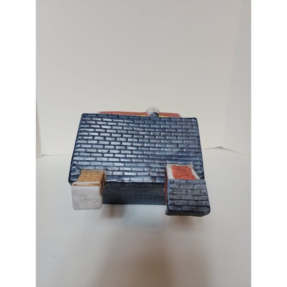 Vintage National Decorations Americana Porcelain Lighted School House - Picture 3 of 9